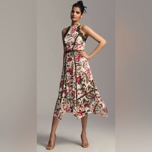 By Anthropologie Lace-Trim A-Line Dress